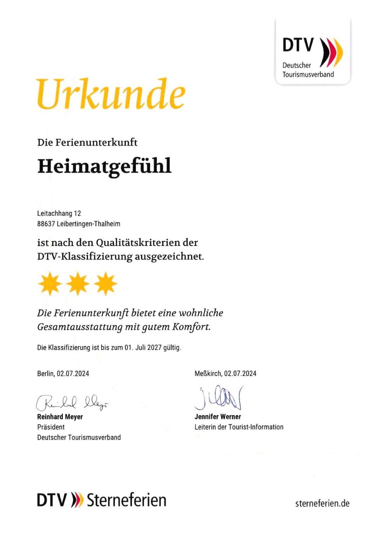 Ferienwohnung Heimatgefuehl Thalheim Leibertingen Eksteriør billede